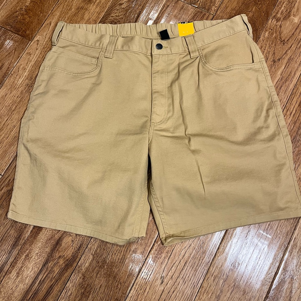 Carhartt Men's Khaki Flat Front Shorts
